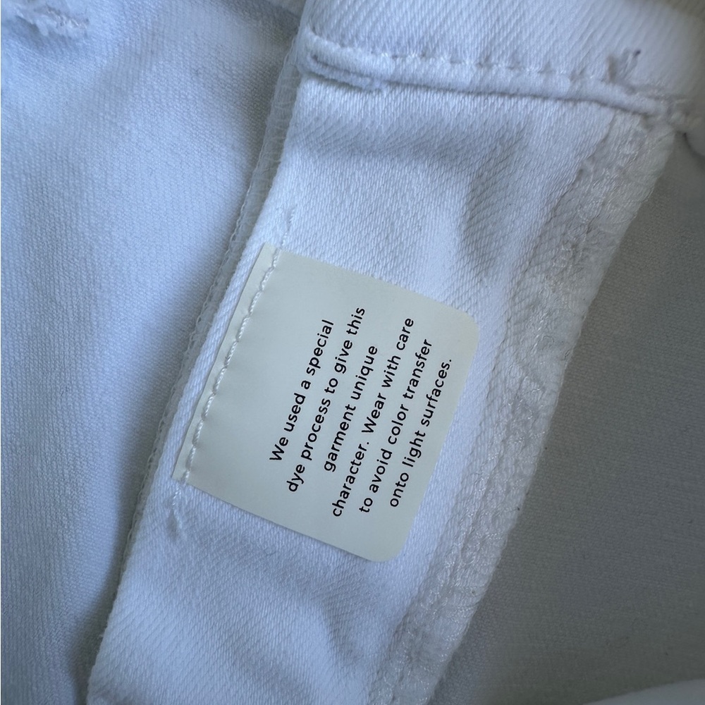DL1961 Mid Rise Instasculpt Ankle Length Straight Leg White Jeans in Size 28 - Picture 13 of 15